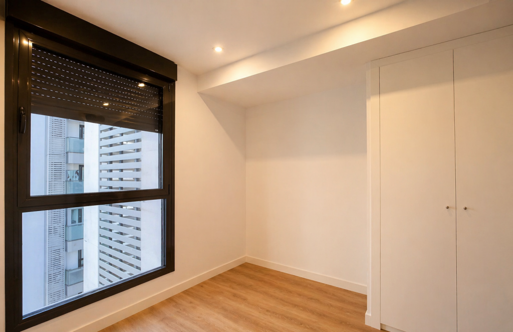 dormitorio luminoso en vivienda en teatinos malaga