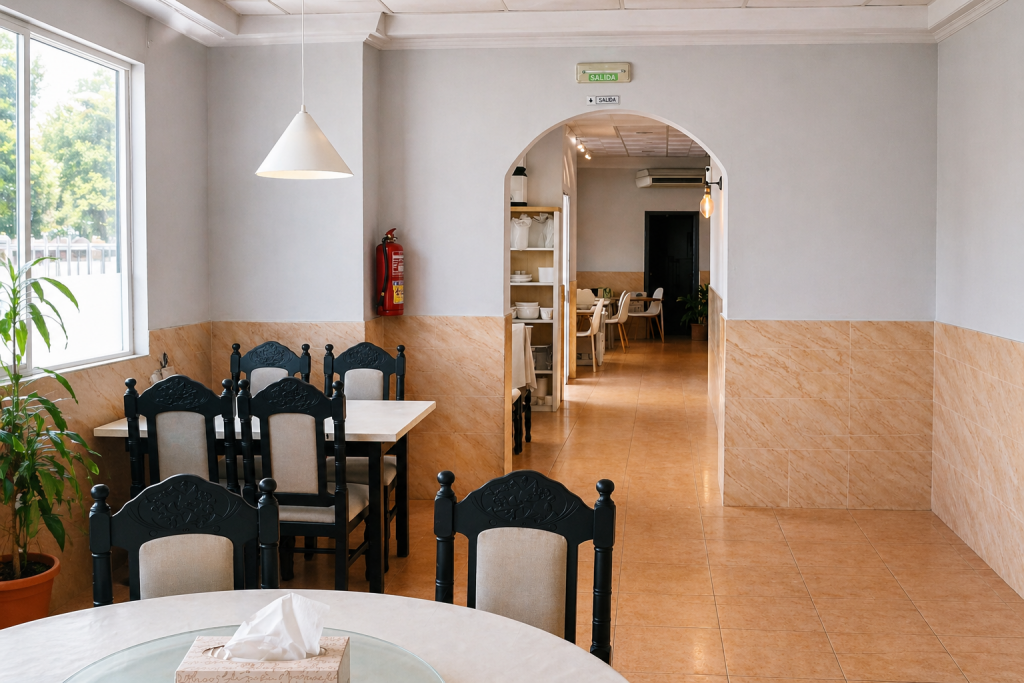 escaparates de restaurante en teatinos malaga