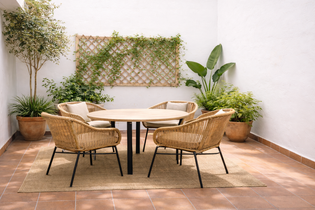 patio privado en piso en la trinidad malaga