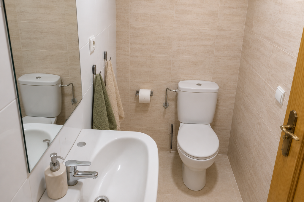 bano completo en piso en alquiler en teatinos malaga